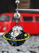 Resim Cerrahi Çelik Özel Üretim Anime Jujutsu Kaisen Göbek Piercing 