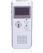 Resim Dijital Ses Kaydedici Sesle Etkinleştirilen Kaydedici Mini Ses Kaydedici Gümüş 8gb 
