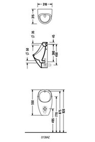 Resim Eca Serel Tek Parça Pisuvar 0139AZS110H 