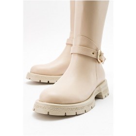 Resim Luvishoes Covela Bej Cilt Kadın Çizme Bej 