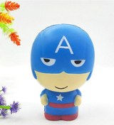 Resim Marvel Hero Kaptan Amerika Squishy. Büyük Boy 10 Cm Sukuşi 