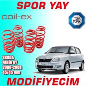 Resim Coil-Ex Fabia 6Y 2000-2008 Arası 45-45Mm Alçaltma Spor Yay N11.3574 