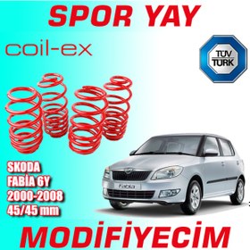 Resim Coil-Ex Fabia 6Y 2000-2008 Arası 45-45Mm Alçaltma Spor Yay N11.3574 