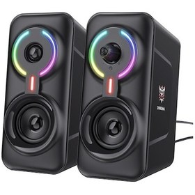 Resim Onıkuma L6 Rgb Bilgisayar Hoparlörü, Bluetooth/telli, Taşınabilir Masaüstü Ses Sistemi, Güçlü Bas 