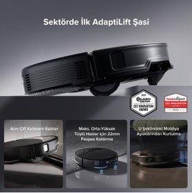 Resim Roborock Saros 10R Akıllı Robot Süpürge ve Mop, 22.000Pa Emiş Gücü, Engel Algılama, Dolaşmayan Ana Fırça 