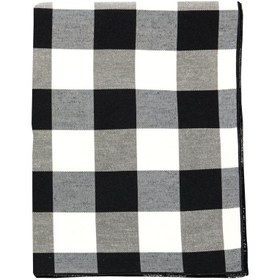 Resim Black and White Check Runner 