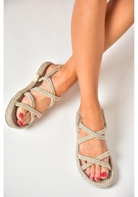 Resim Fox Shoes Ten Kadın Sandalet H596011704 Ten 