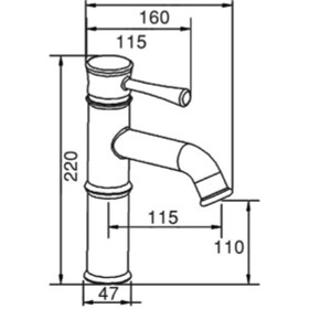 Resim Fontana F-211 Lavabo Bataryası Krom 