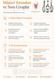 Resim Transformacion 3’lü İnox Çelik Mutfak Maşa Seti - Makarna Pasta Salata Çok Amaçlı Maşa 3 lü SET 722225 