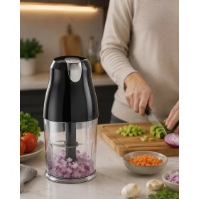 Resim Cm Store 1.5 Litre Elektrikli Doğrayıcı 4 Bıçaklı Paslanmaz Çelik Rondo 