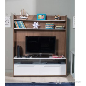 Resim Adore Flat Line Due Ekstra TV Ünitesi - Noce - Lake Beyaz 