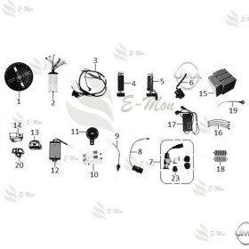 Resim Mondial E-Mon Duo Konvertor 36-58V Orj 