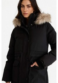 Resim Defacto Su Geçirmez Relax Fit Kapüşonlu Parka F2880ax25wnbk27 Siyah-bk27 