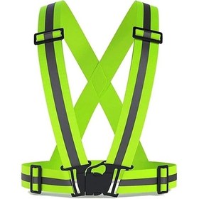 Resim Uniprom Yüksek Görünürlüklü Reflektörlü Ikaz Yeleği, Motorsiklet Motor Bisiklet Scooter Yeleği Neon Sarı 