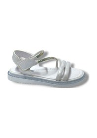 Resim Arzen Bebe 221-25 Anatomik Taşlı Cırtlı Kız Çocuk Sandalet 31-36 Beyaz 