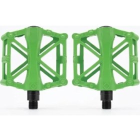 Resim Tex Xbyc 1815 Bilyalı Bisiklet Platform Pedal Geniş Yapılı Bilyalı Alüminyum Pedal Yeşil 