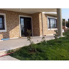 Resim Markataş 5X10Cm Mix Doğal Taş Traverten Patlatma Mozaik Duvar Kaplaması 