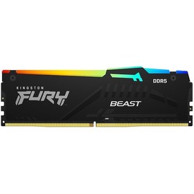 Resim Kingston Fury Beast RGB KF560C40BBA-8 8 GB DDR5 6000 MHz CL40 Ram 