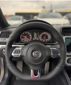 Resim Volkswagen Scirocco 2015 Araca Özel Direksiyon Kılıfı Açıklamayı Siyah 