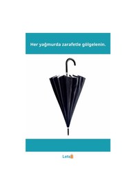 Resim Letsii Lüks Dayanıklı Goretex 16 Telli Baston Şemsiye Çok Renkli 