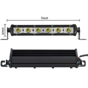 Resim Boostzone 18W 17cm Düz Tek Sıra Üniversal Delici Sis Lambası Led Bar 