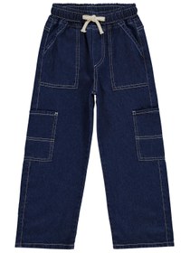 Resim Civil Boys Kontras Dikişli 10-13 Yaş Pantolon - Mavi - Koyu Mavi / 11-12 Yaş 