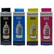 Resim ORATEK Epson ECOPRINTER L455 Uyumlu 4 Renk Mürekkep Seti 4 X 70 ML 