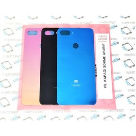 Resim Xiaomi Mi 8 Lite Arka Kapak Batarya Pil Kapağı (Cam). 