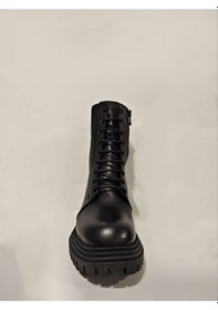 Resim Castle Black Yldz-9233-1 Siyah Hakiki Deri Kadın Bot Siyah 