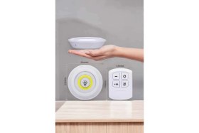 Resim Bilfold LED Lamba 3'lü Uzaktan Kumandalı Yapışkanlı Beyaz Işık 