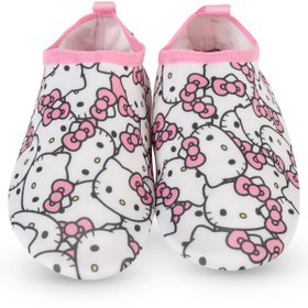 Resim Hello Kitty Baskılı Tabanlı 32-36 Numara Deniz Ayakkabısı - Beyaz - Beyaz / 32 Numara 