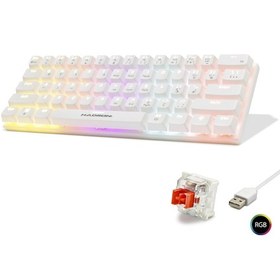 Resim Mekanik Mini Klavye Red Switch Rgb - Beyaz G508r 