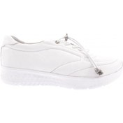 Resim Dgn 2023-23y Kadin Lastik Bağcikli Comfort Ayakkabi 2023-2135-R0198 Beyaz 