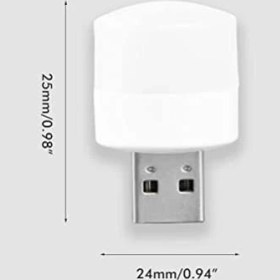 Resim Renklimestore Mini USB LED Işık, 1W Enerji Tasarruflu, Gece Aydınlatma, Rehber Gece Lambası, Kitap Okuma Lambası Işığı, Küçük Yuvarlak Işıklar (8 Adet) 