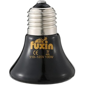 Resim Ruicoo 110v 100w Mini Kızılötesi Seramik Evcil Hayvan Isıtma Lambası - Sürüngenler, Kaplumbağalar Ve Kümes Hayvanları İçin Şeffaf 