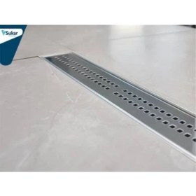 Resim İstanbul e-Hırdavat Duş Kanalı Paslanmaz Süzgeç Q50 Çıkış Sukar 60 cm 