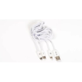 Resim Exe Technology Exe 2.4A Output Lightning / Type C / Micro USB Uçlu Şarj Kablosu 