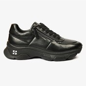 Resim Greyder 59122 Kadın Siyah Hakiki Deri Sneaker Ayakkabı-735 Siyah 