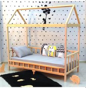 Resim Markaawm Markaawm Luxury Montessori Karyola Ahşap Yatak Çocuk Bebek Yatak 
