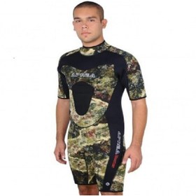 Resim Apnea Hunter Shorty Dalış Elbisesi Kamuflaj 