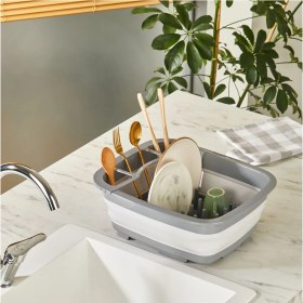 Resim Qlux L806 Katlanabilir Badya Bulaşıklık - Gri - 9 Litre 