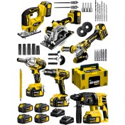 Resim Dragro Alman Drg-6st Kömürsüz S 6x4 6'li Set Kırıcı Delici Somun Sıkma Taşlama Makinesi Matkap Dekupaj Sunta Kesme S 