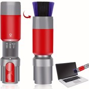Resim 1 adet Otomatik Temizleme Fonksiyonlu Yumuşak Tüylü Rulo Fırça, 17.5cm ABS Malzeme, Dyson Vakum Aksesuarları V7 V8 V10 V11 V15 için İz Bırakmayan Toz Alma, Dijital Ekran ve Araba İçi Temizliği için İdeal, Araba Temizleme Fırçası | Modern Araba Aksesuarı | Dayanıklı Temizlik Aracı 
