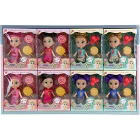 Resim Birlik Oyuncak Kutuda Renkli Saçlı Şekerli Bebek 