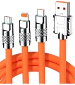 Resim ALKILIÇ Phone Android Samsung Manyetik Mıknatıslı Şarj Kablosu Micro Usb Type-c Uyumlu 