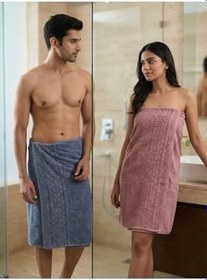 Resim %100 Pamuk 2’li 100x150 cm Büyük Banyo Havlusu Seti - Yumuşak, Emici, Dayanıklı Premium 