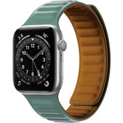 Resim Sones Silikon Manyetik Kordon Watch Kordon iOS Uyumlu Watch Serisi 9-8-7 41mm / Se 3-se 2-6-se-5-4 40mm / 3-2-1 38mm 