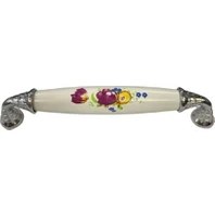 Resim Decostyle Klasik Silindir Kulp Krom 128 mm 
