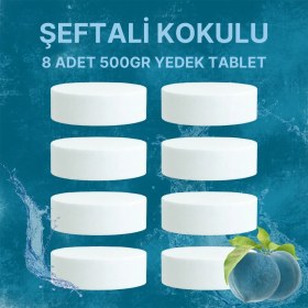 Resim 4 Adet 2X500 gr Nem Alıcı Rutubet ve Küf Önleyici Yedek Tablet Şeftali 
