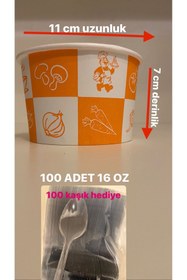 Resim wellpack Çorba Kasesi 16 Oz Kapaklı 100ad 